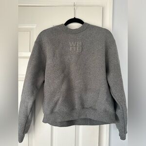Alexander wang glitter sweater gray